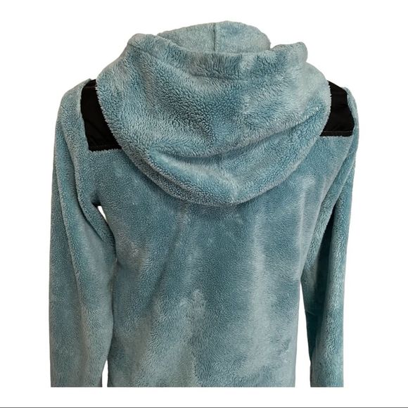 The North Face Girls Blue Hooded Fleece Jacket Size L - Picture 7 of 15